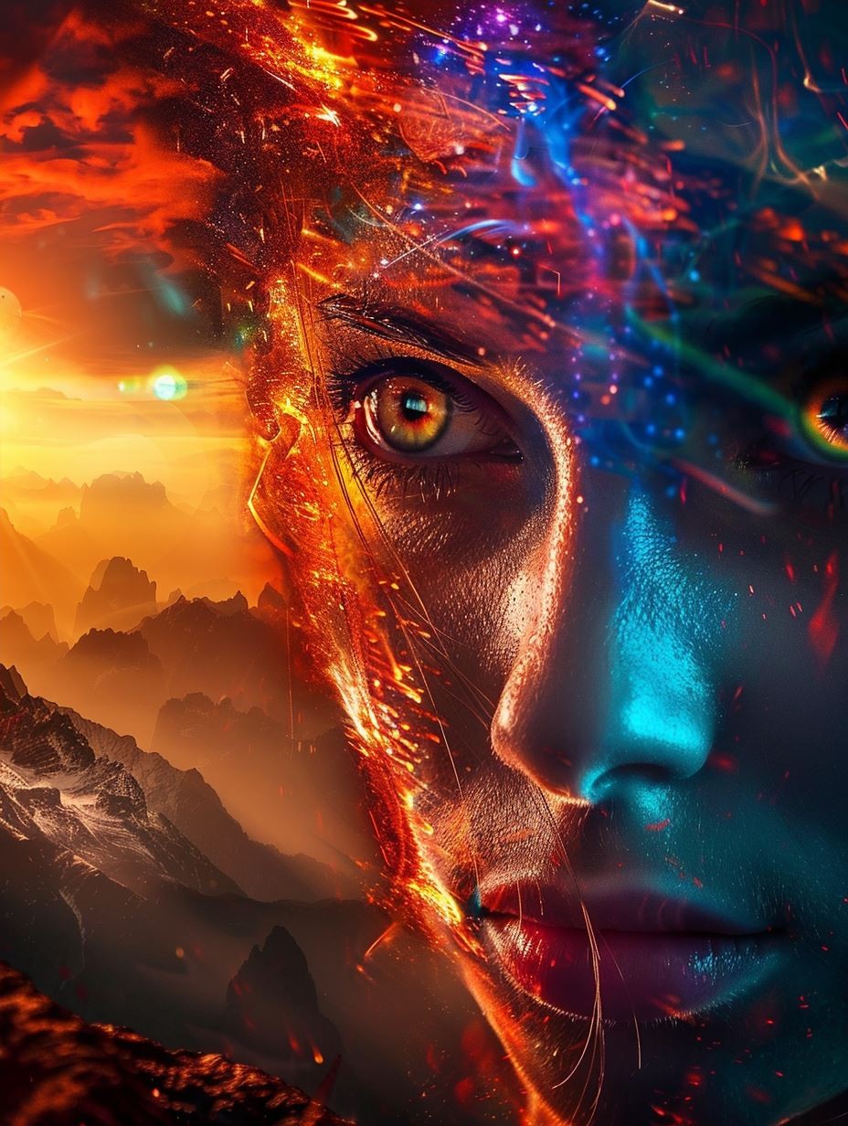 Cosmic Dualism Portrait - Image 4