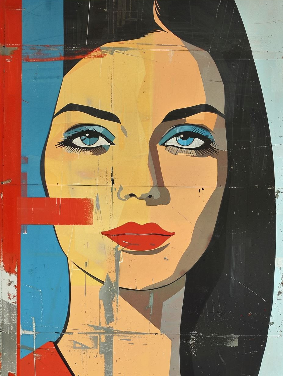 Constructivist Geometric Portrait Study