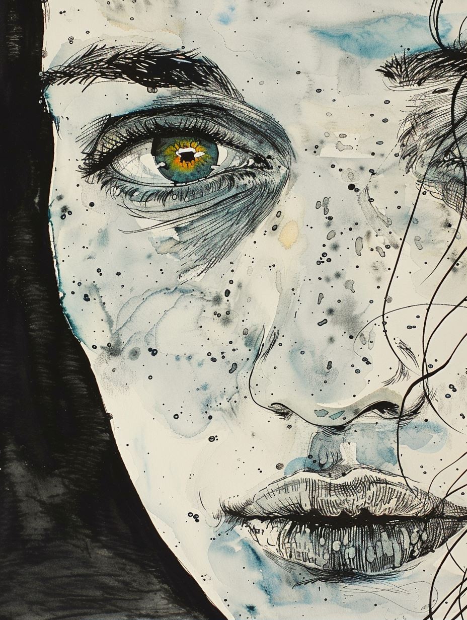 Ethereal Ink Gaze
