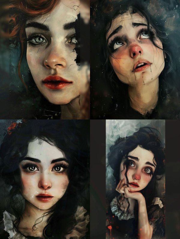 Crimson Gaze Portrait