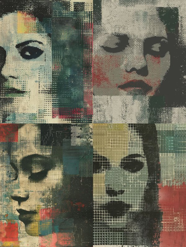 Fragmented Digital Portrait Study