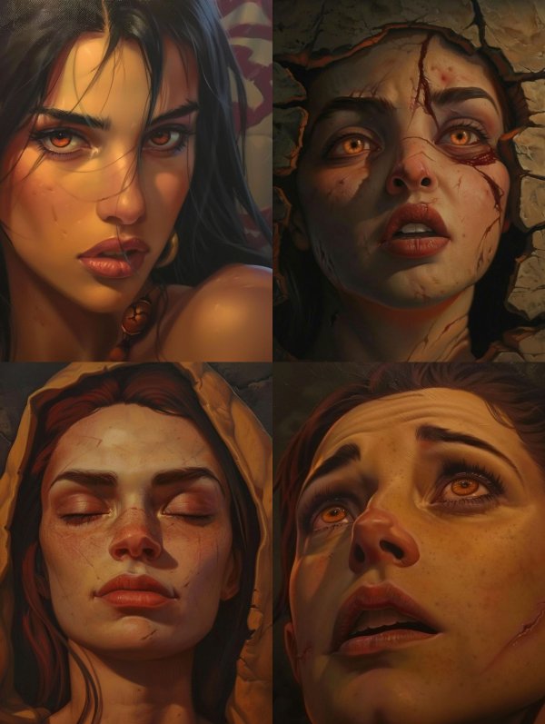 Golden Hour Ethereal Gaze