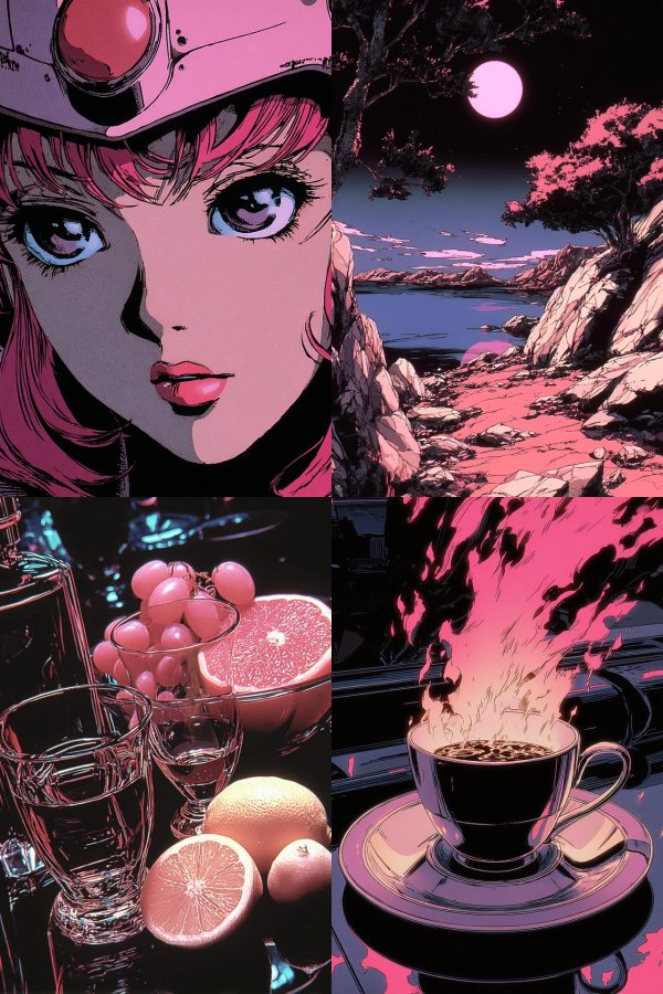 Neon Anime Noir
