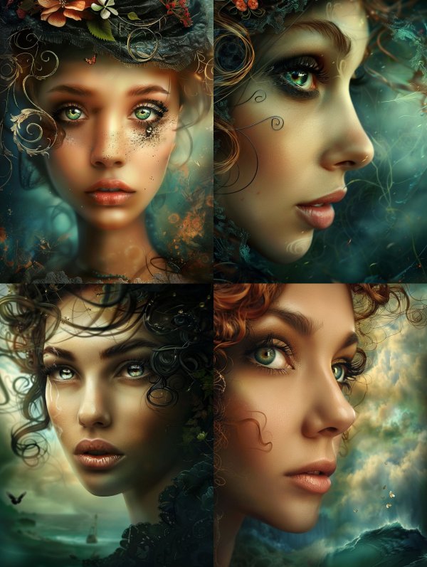 Mystic Floral Gaze