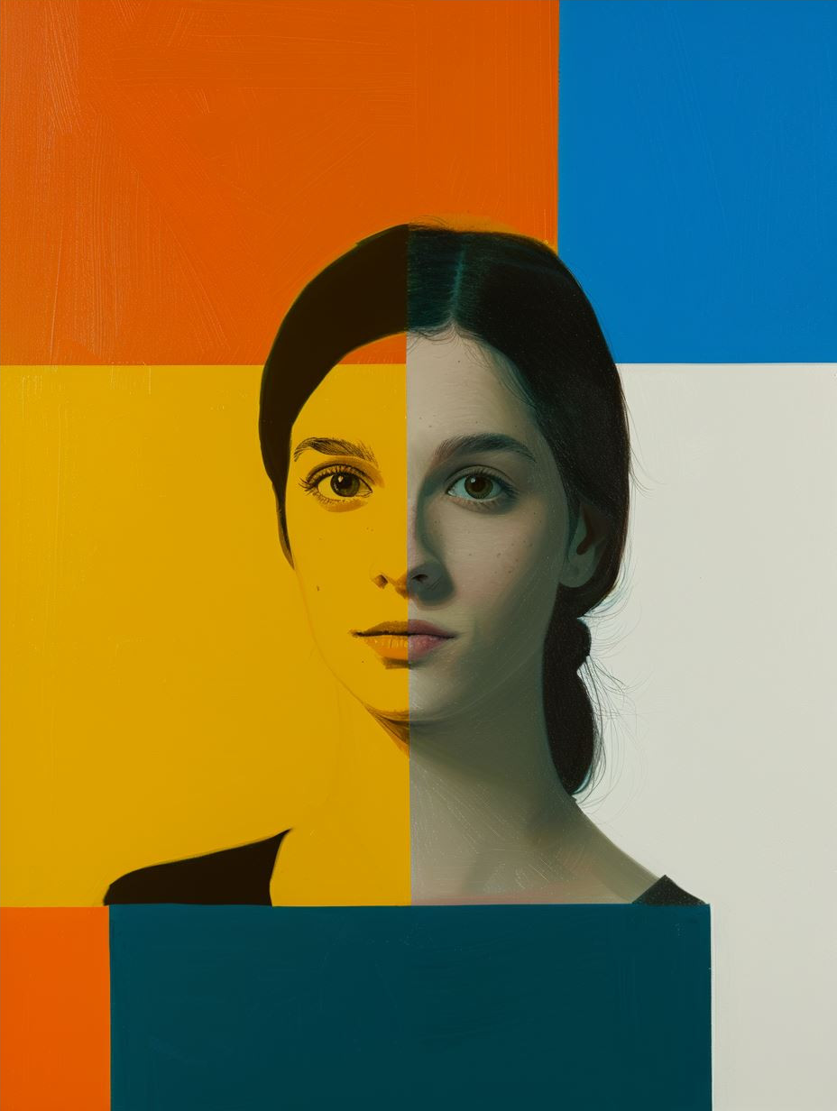 Chromatic Fragment Portrait