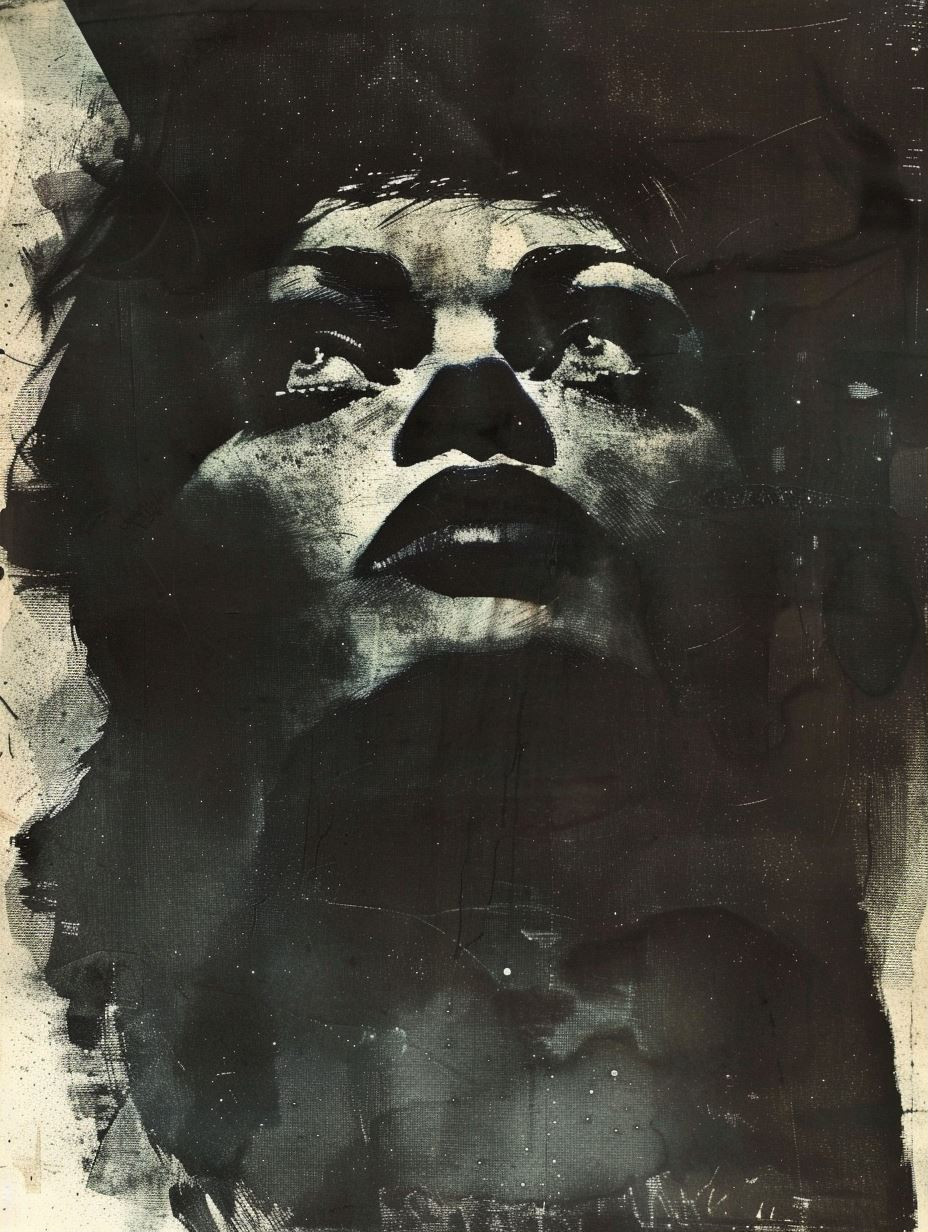 Dark Ethereal Ink Portrait