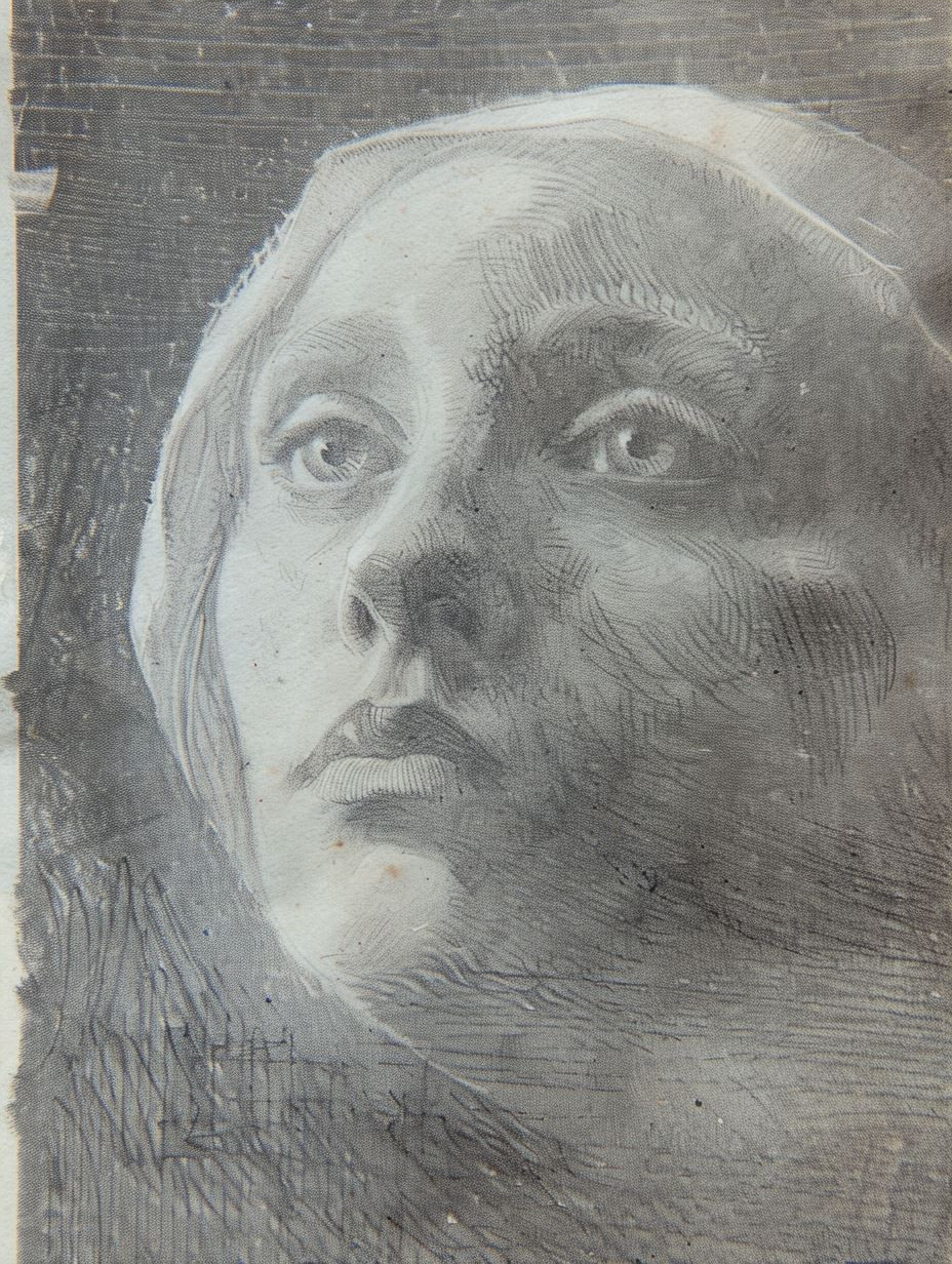 Ethereal Charcoal Portrait Study