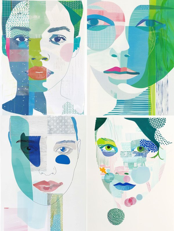 Prismatic Portrait Collage