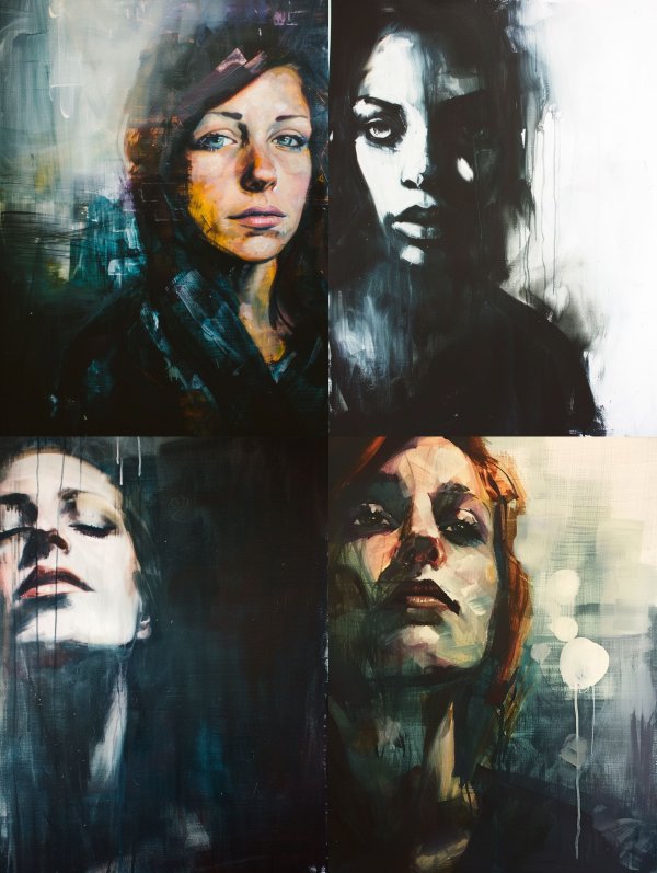 Moody Abstract Portraiture Series