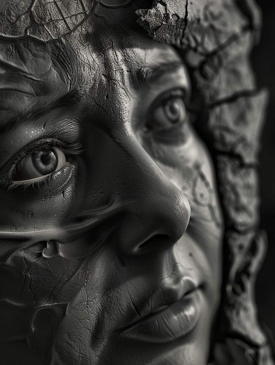 Hyper-Realistic Gritty Portrait Study
