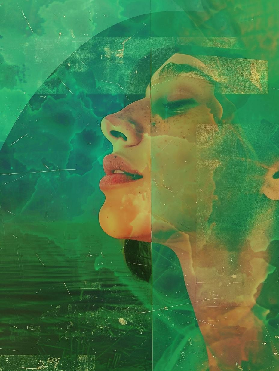 Emerald Dreams Ethereal Portrait