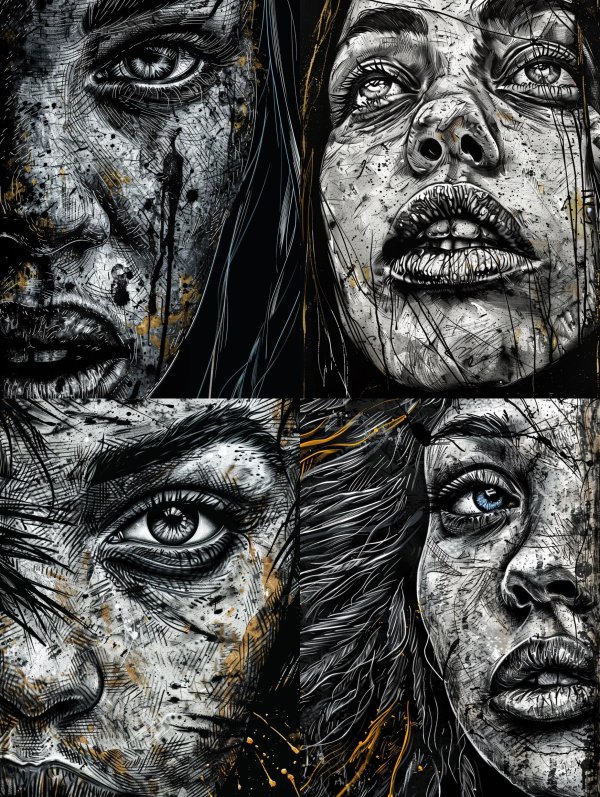 Gilded Decay Portrait Study