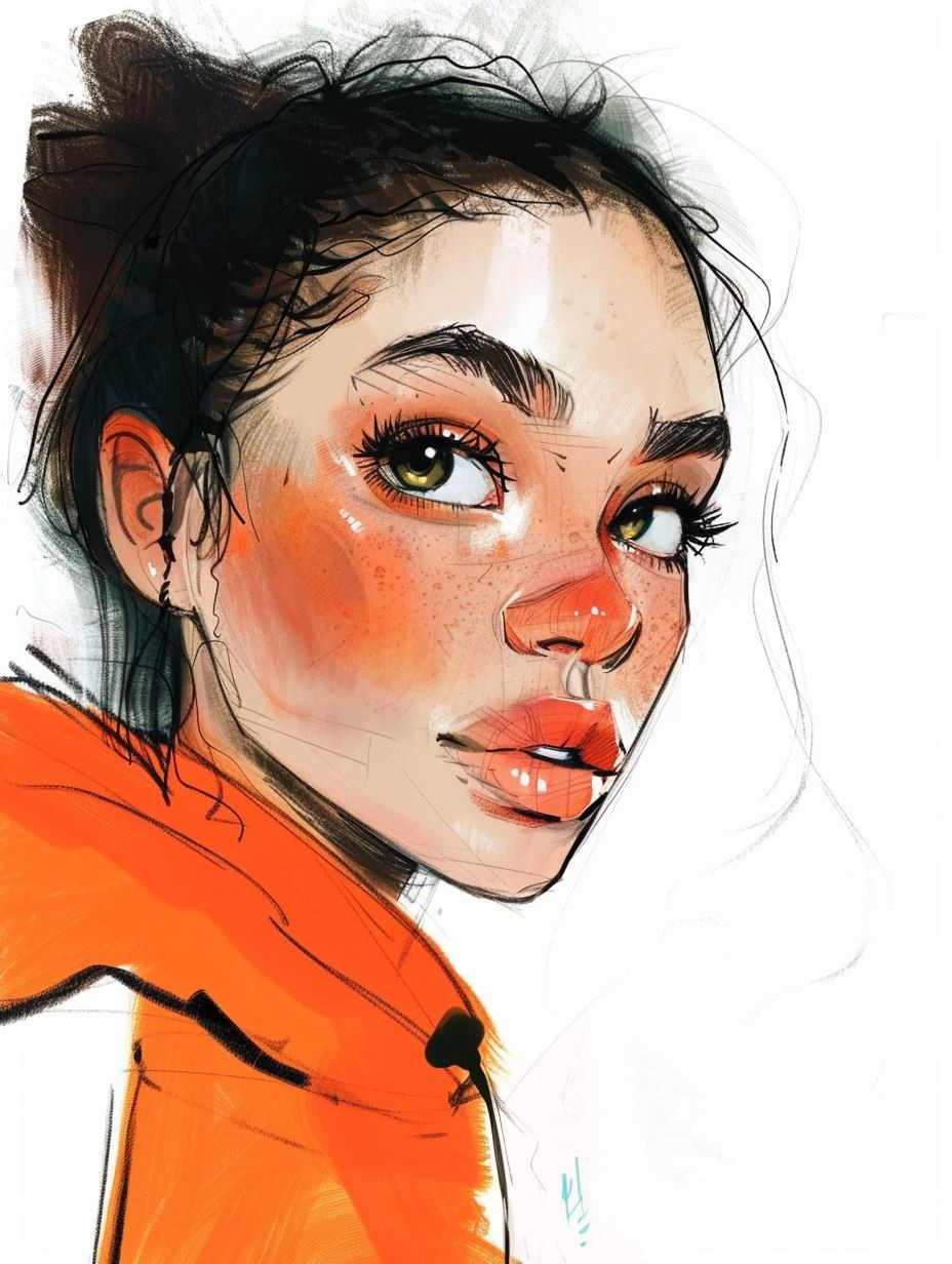 Urban Autumn Digital Portrait