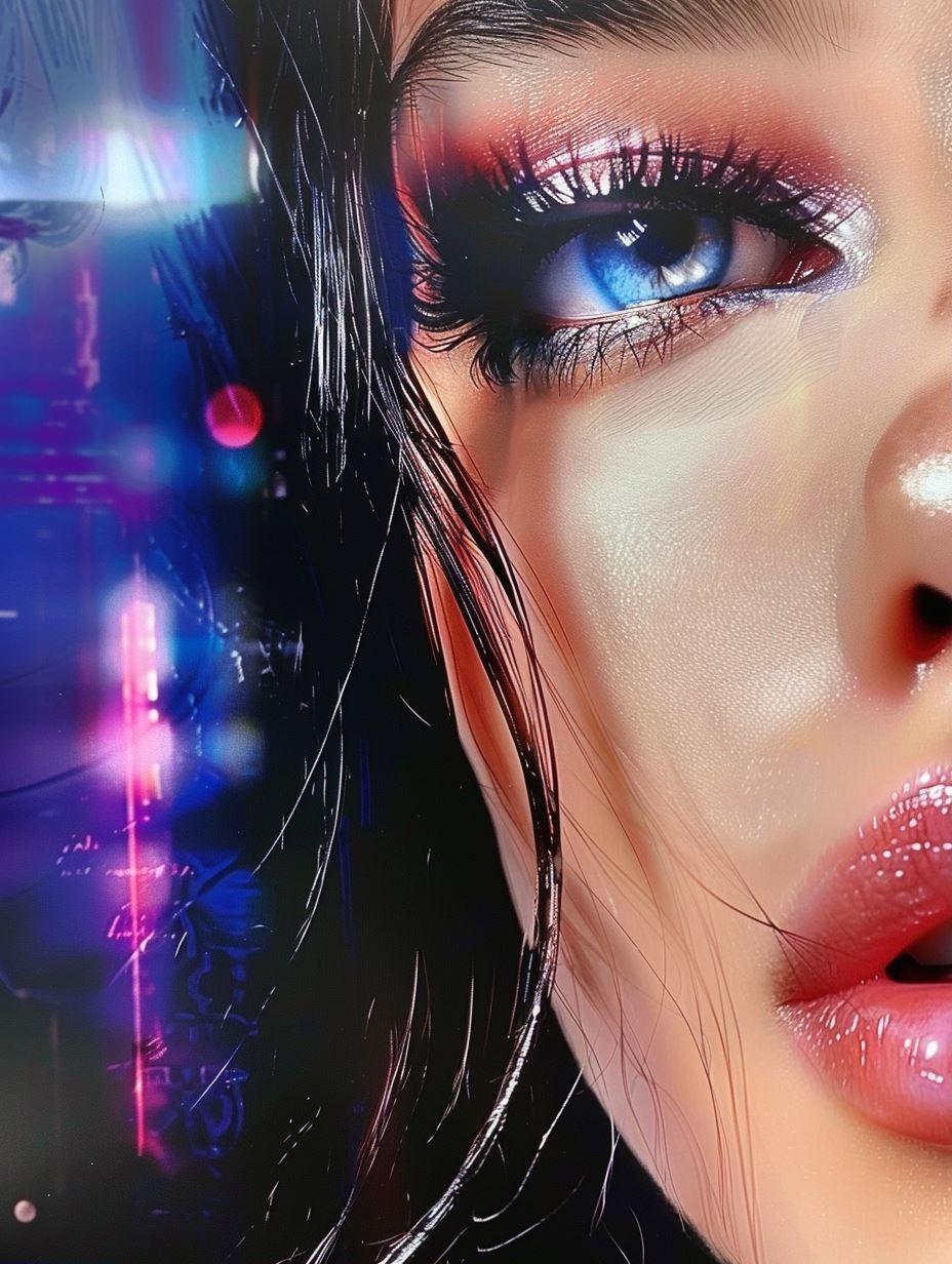 Neon Cyber Glamour - Image 1
