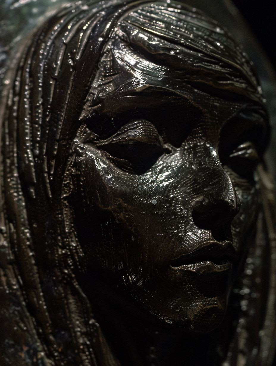 Dark Obsidian Ethereal Mask