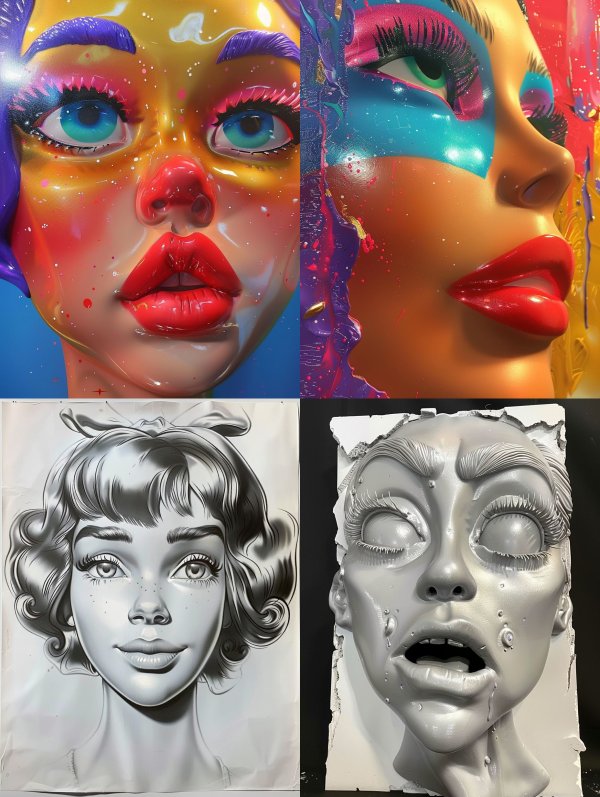 Neon Glossy Surrealism