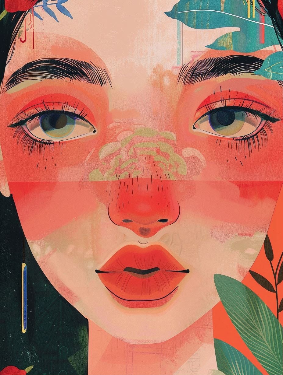 Floral Dream Portrait 5 - Image 1