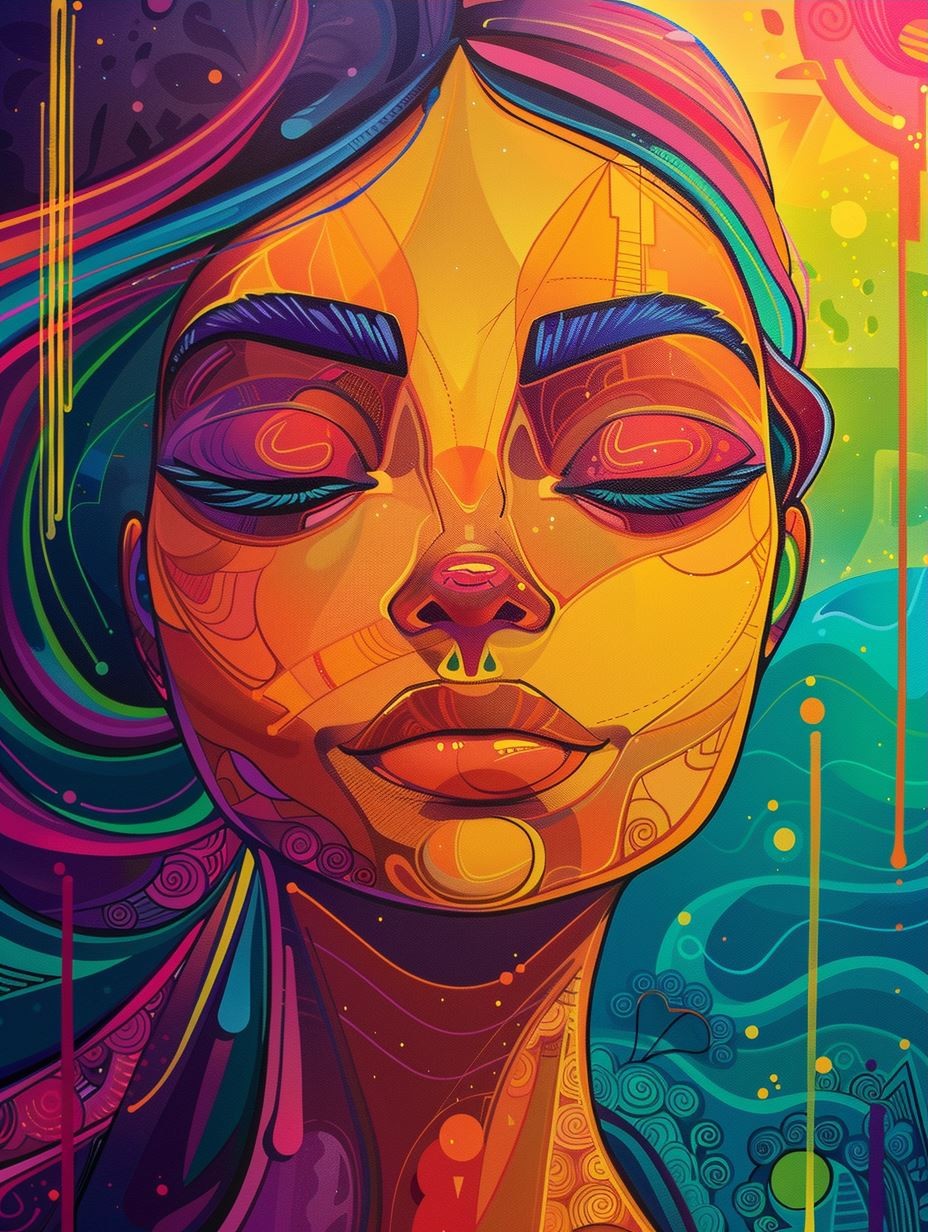 Neon Astral Goddess - Image 3