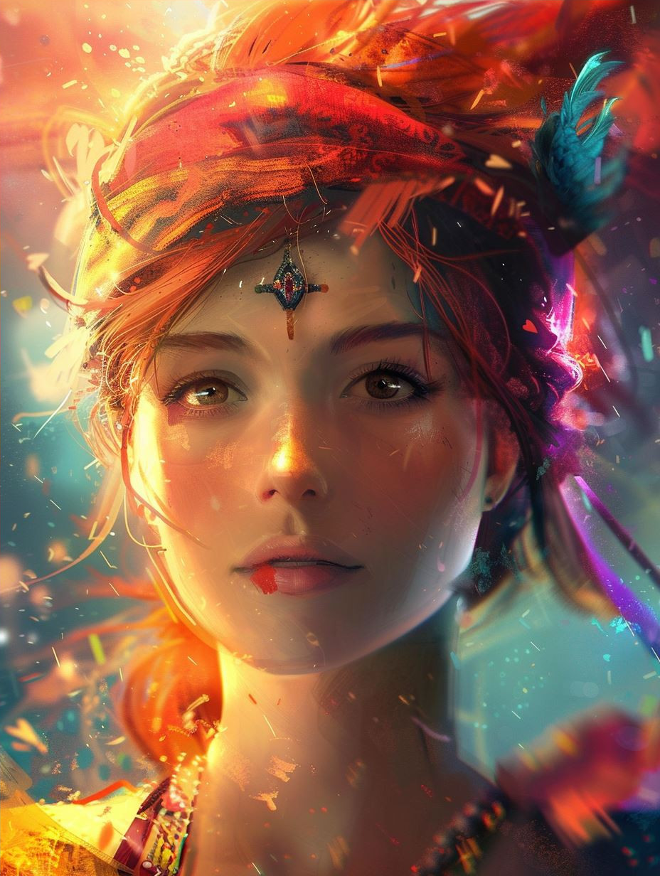Celestial Prism Ethereal Portrait