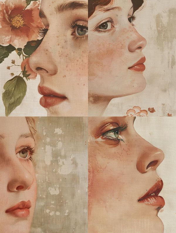 Ethereal Floral Portrait Study