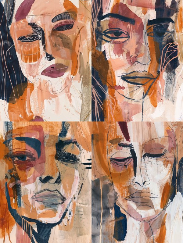 Abstract Ethereal Visage