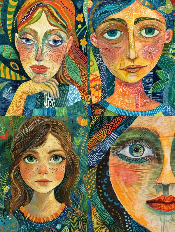 Psychedelic Pattern Portrait