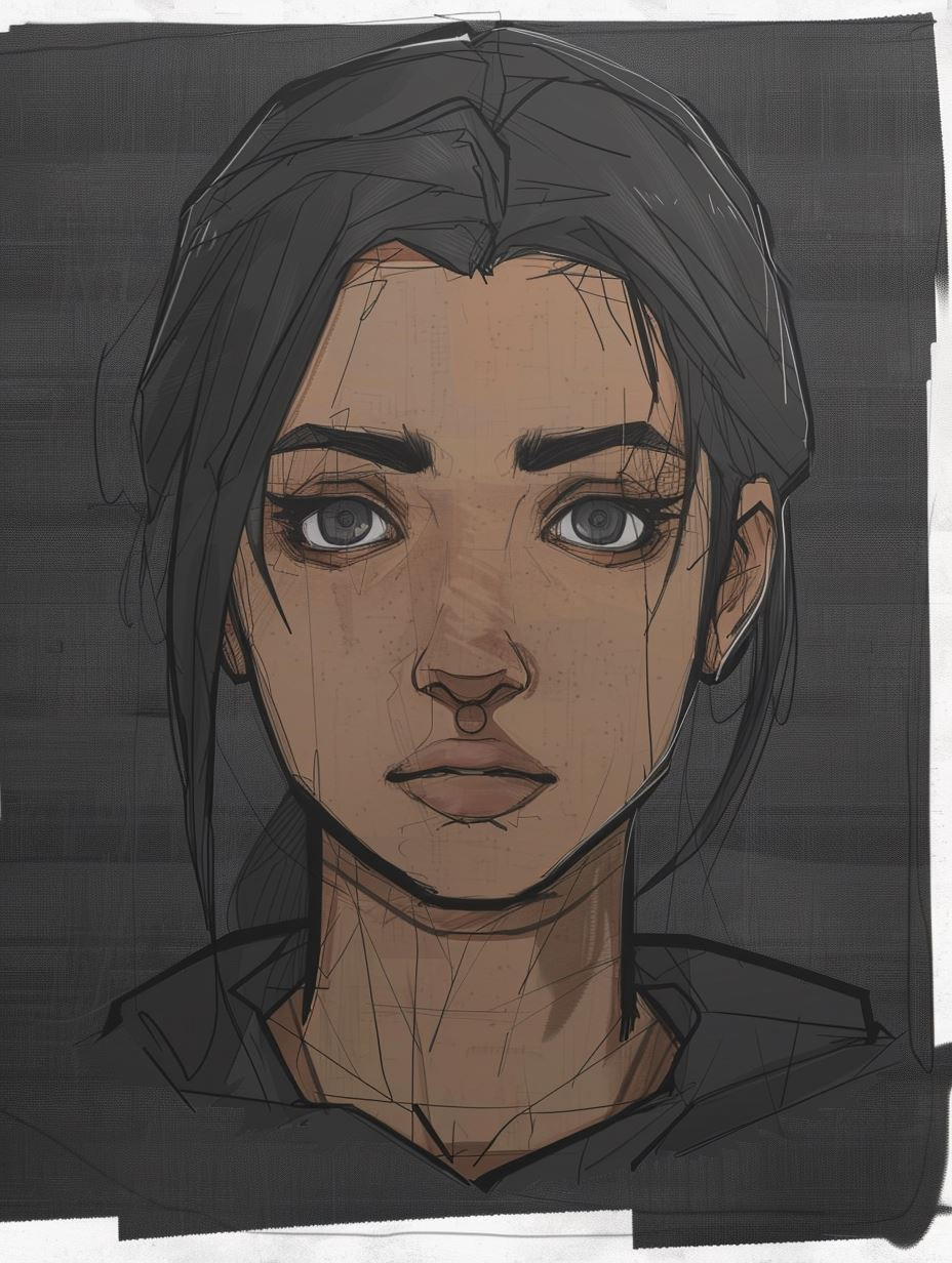 Fragmented Soul Digital Portrait