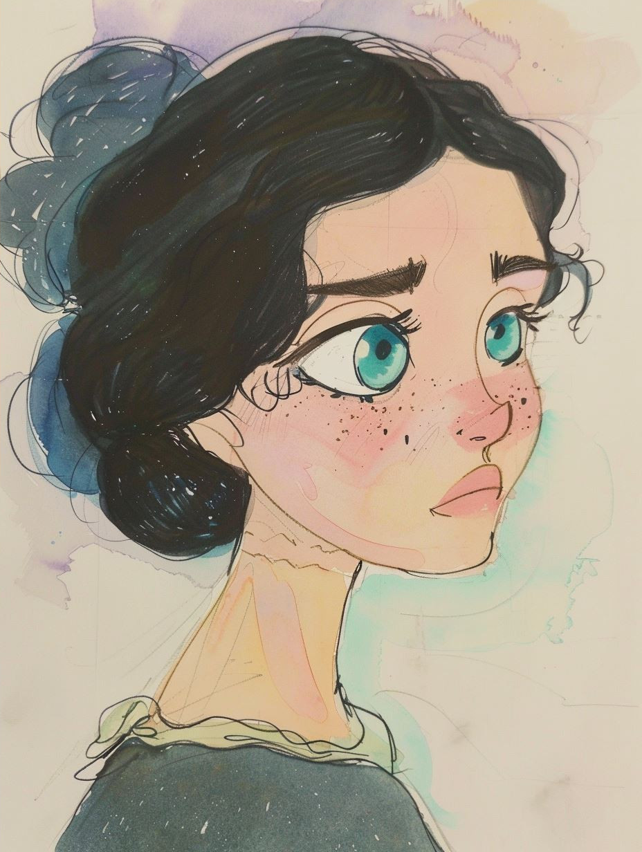 Ethereal Pastel Dream Portrait