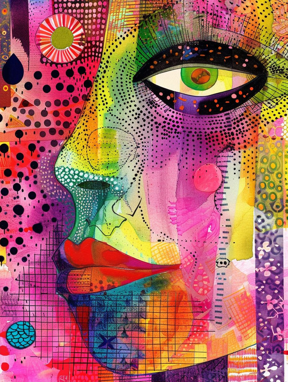 Prismatic Fragmented Portrait Study