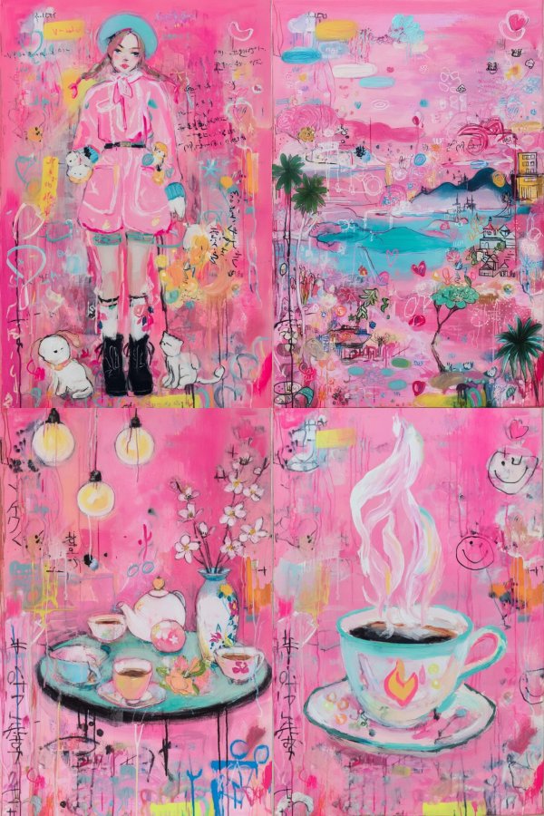 Neon Pastel Dreamscape
