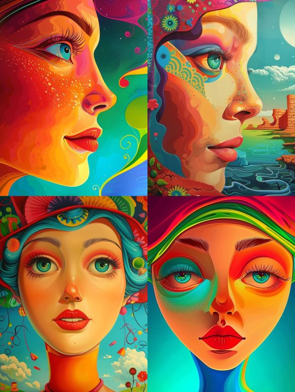 Chromatic Dream Portrait