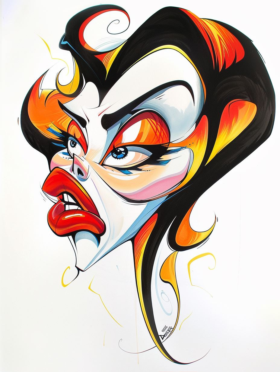 Vibrant Neo-Pop Comic Portrait