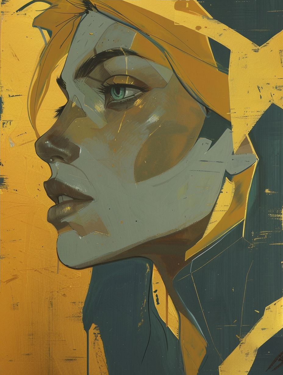 Golden Hour Geometric Portrait - Image 4