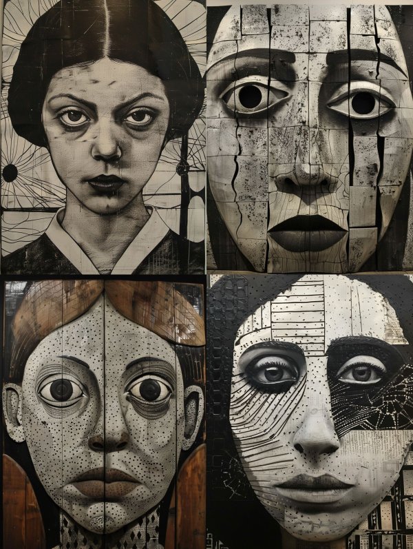 Fragmented Souls in Monochrome