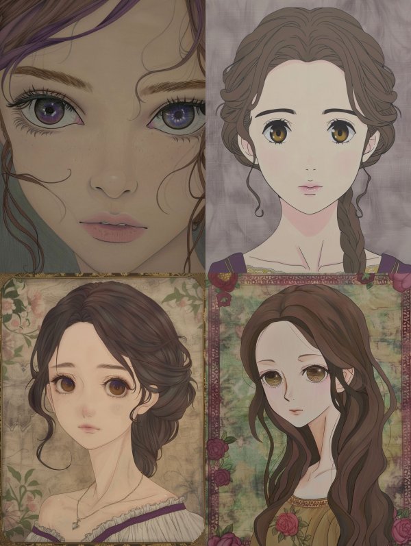 Ethereal Anime Portrait Study