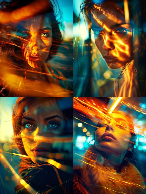 Ethereal Fire and Ice Gaze