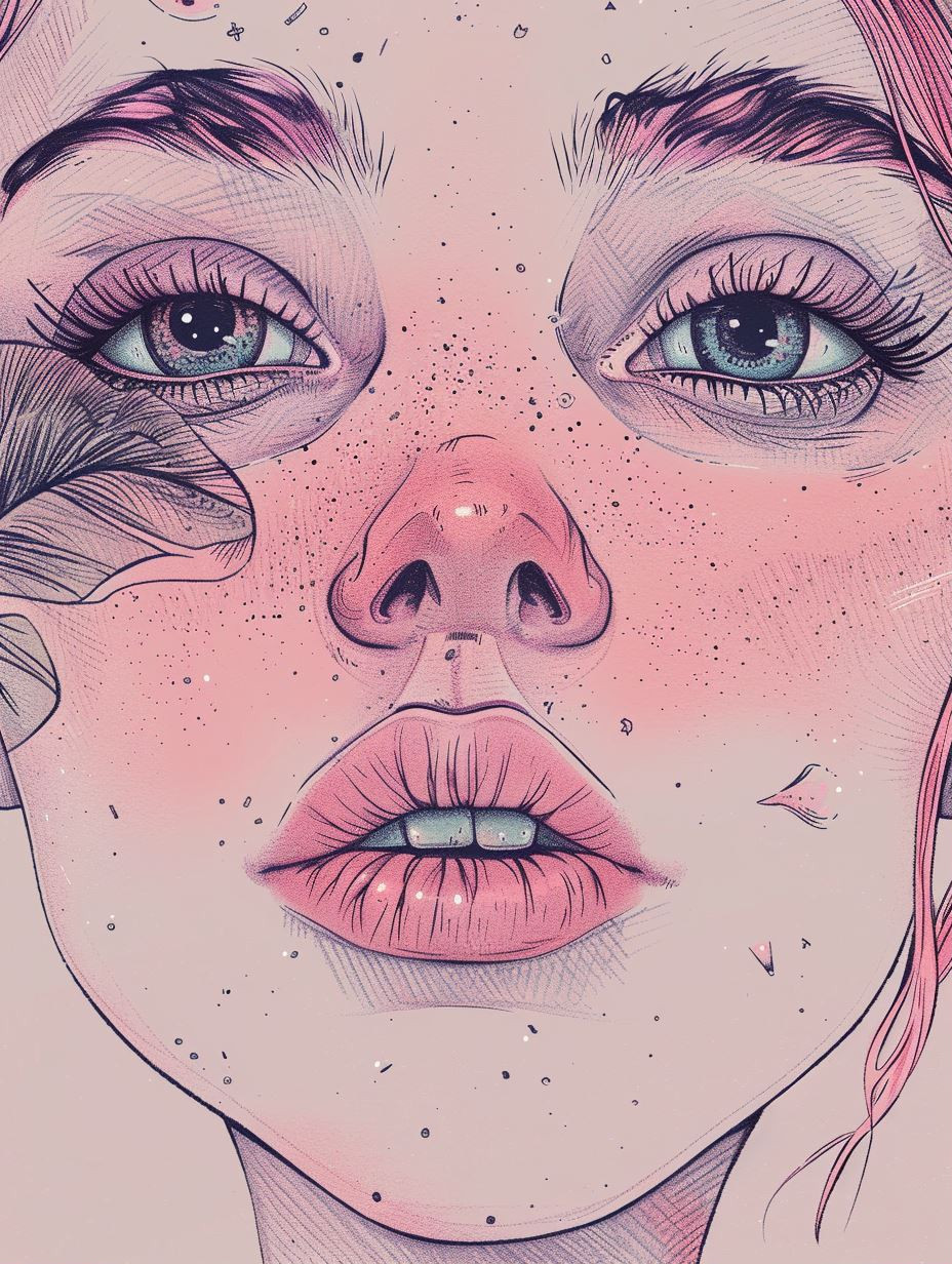 Ethereal Pastel Dream Portrait