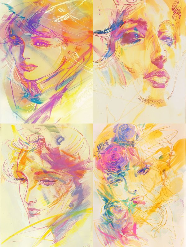 Neon Ethereal Muse