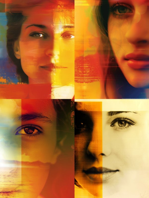 Chromatic Fragment Portrait