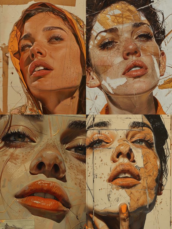 Fragmented Golden Hour Portrait