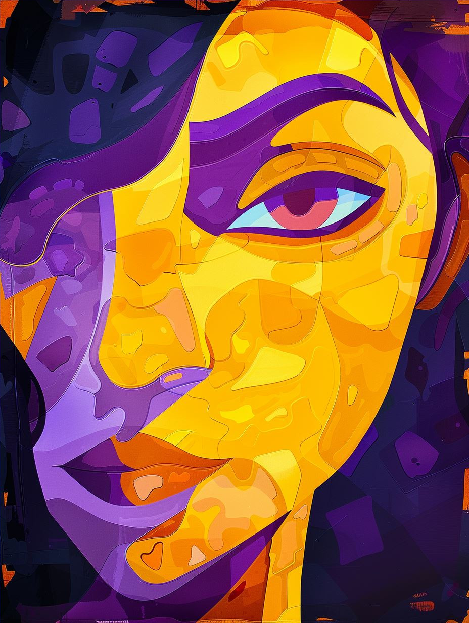 Prismatic Low Poly Portrait