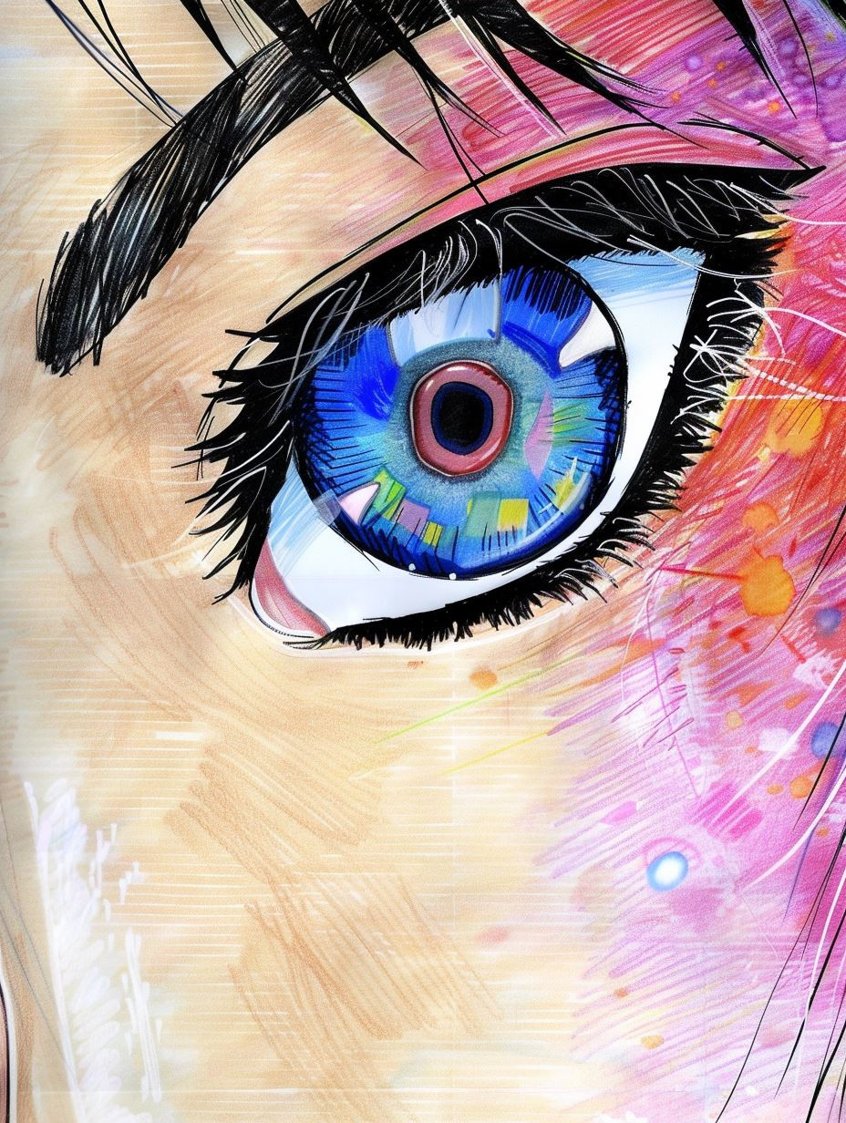 Ethereal Pastel Anime Portrait