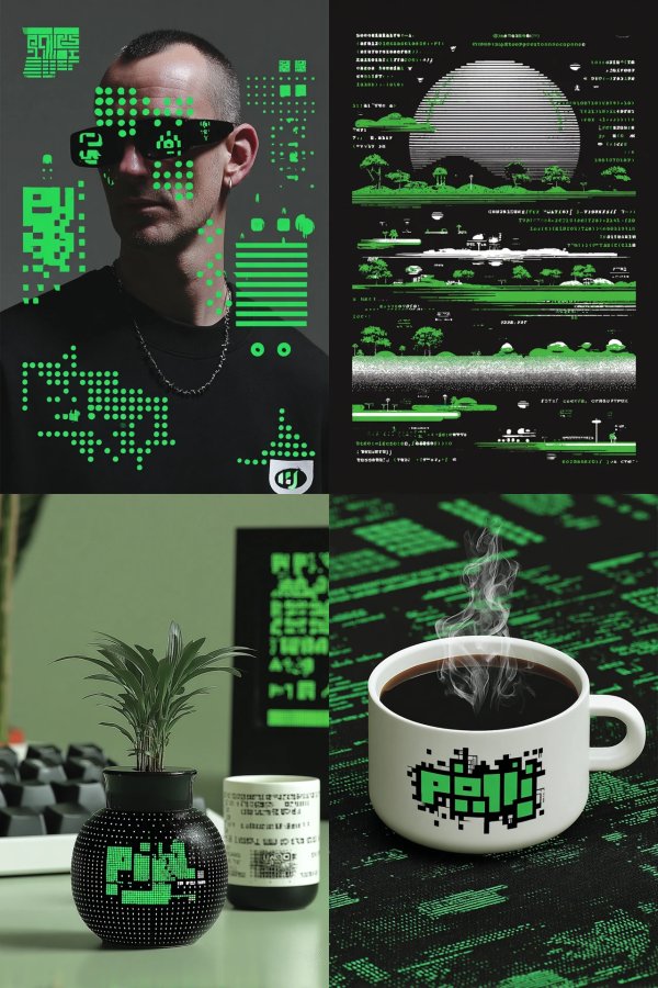 Neon Matrix Glitch