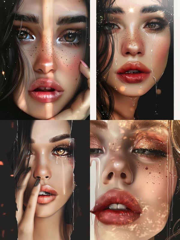 Celestial Glow Ethereal Portrait