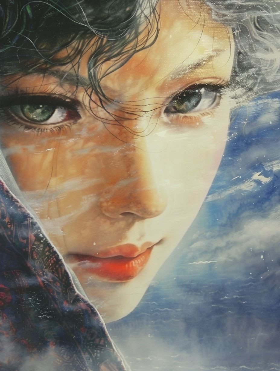 Ethereal Gaze Through Mist