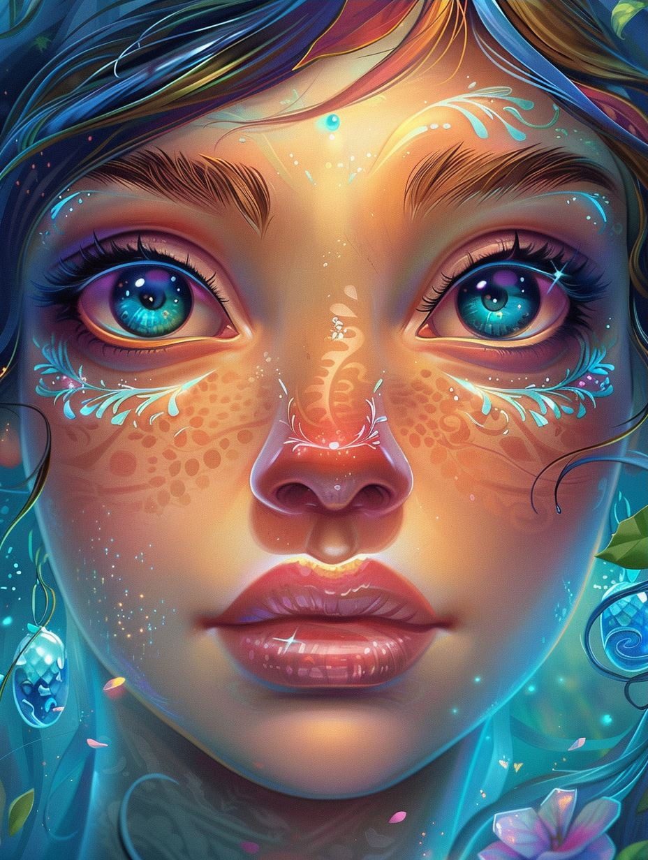 Ethereal Aquatic Dream Portrait