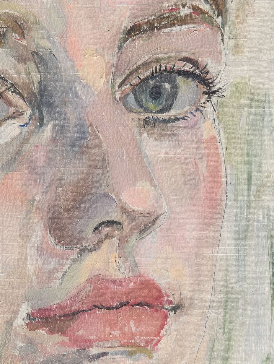 Ethereal Watercolor Gaze