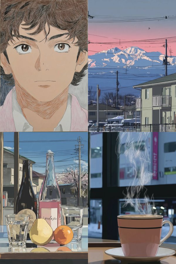 Hatched Anime Elegance