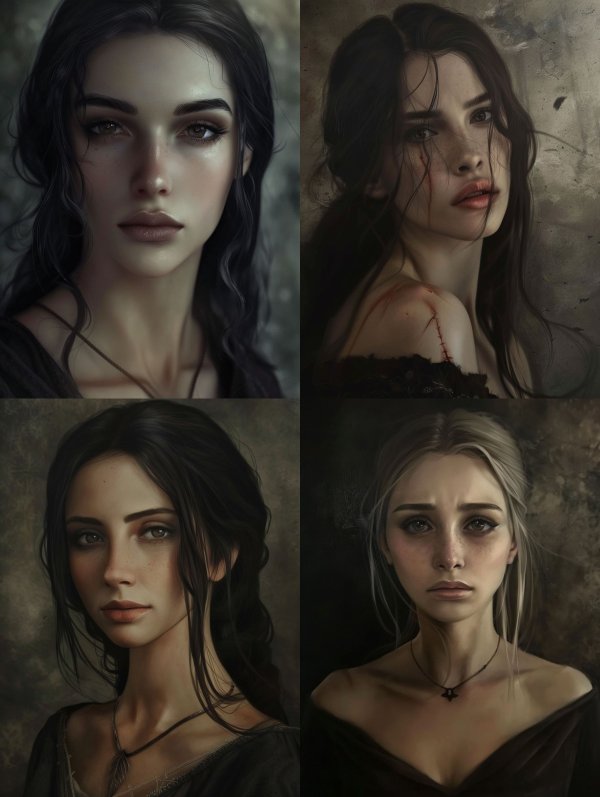 Ethereal Gaze of Dark Elegance