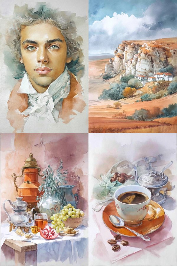 Ethereal Watercolor Portrait